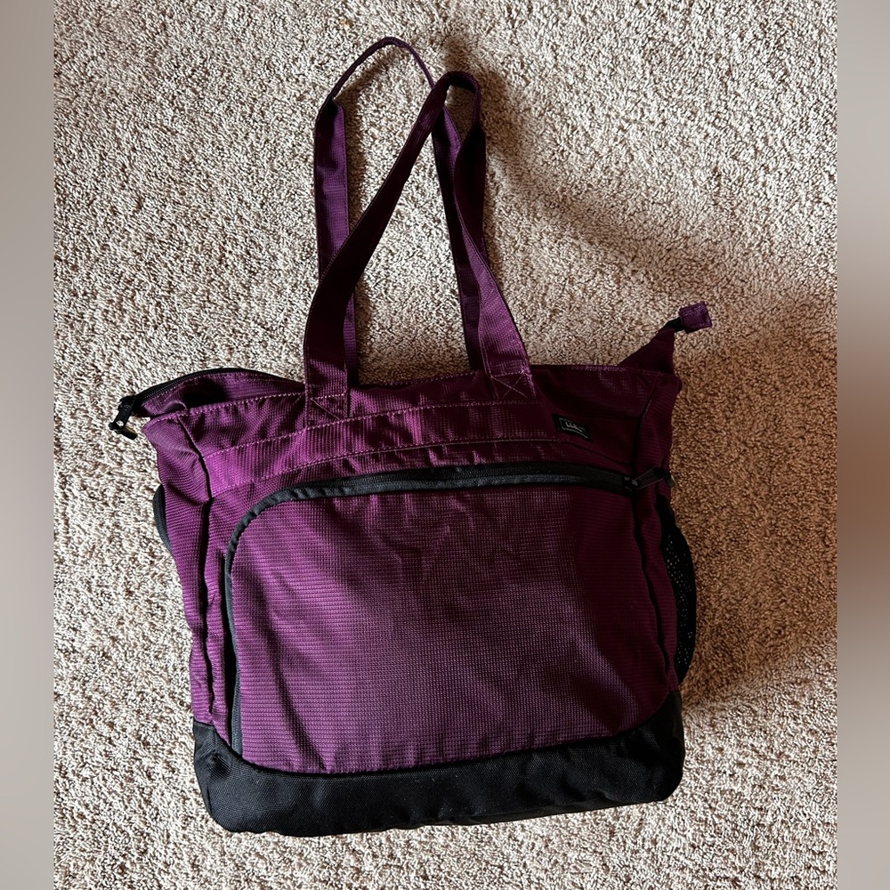 LL Bean vintage Purple Tote Bag